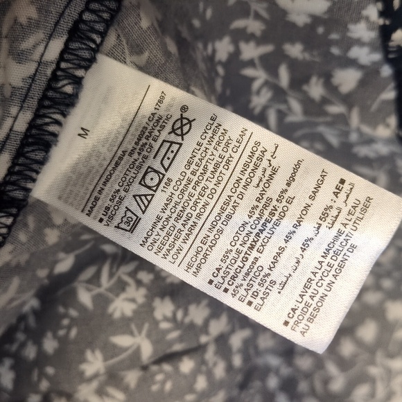 Old Navy‎ Women's Blue & White Floral Keyhole Sleeveless Mini Dress Size M - Picture 5 of 6